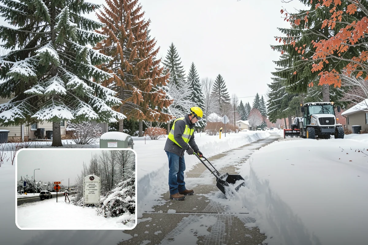 Condominium Snow Removal in Newcastle, King County, WA - Clear shared entrances and covered ramp approaches