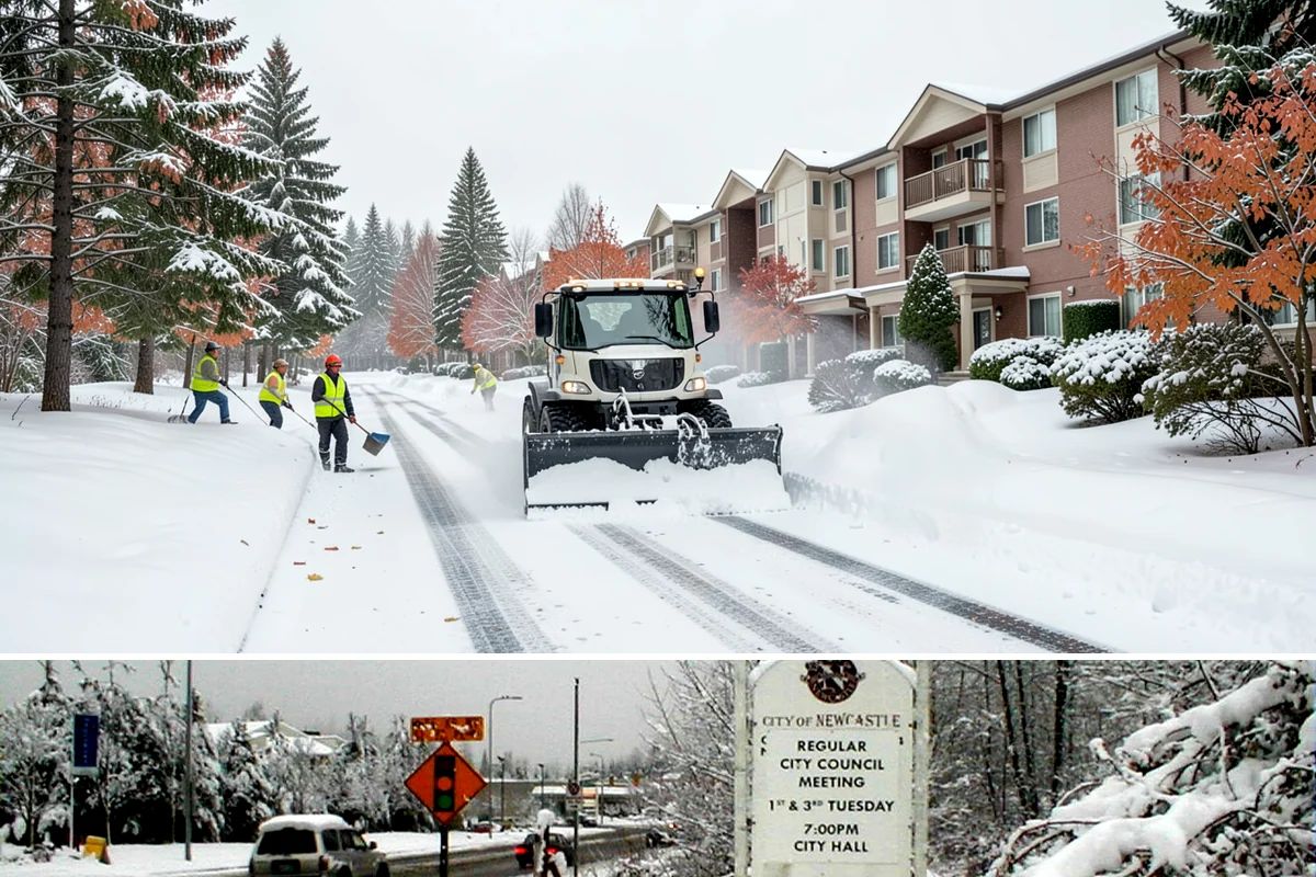 Condominium Snow Removal in Newcastle, King County, WA - Condominium properties face the greatest ice risk during January's longest, coldest nights when shaded surfaces never fully thaw.
