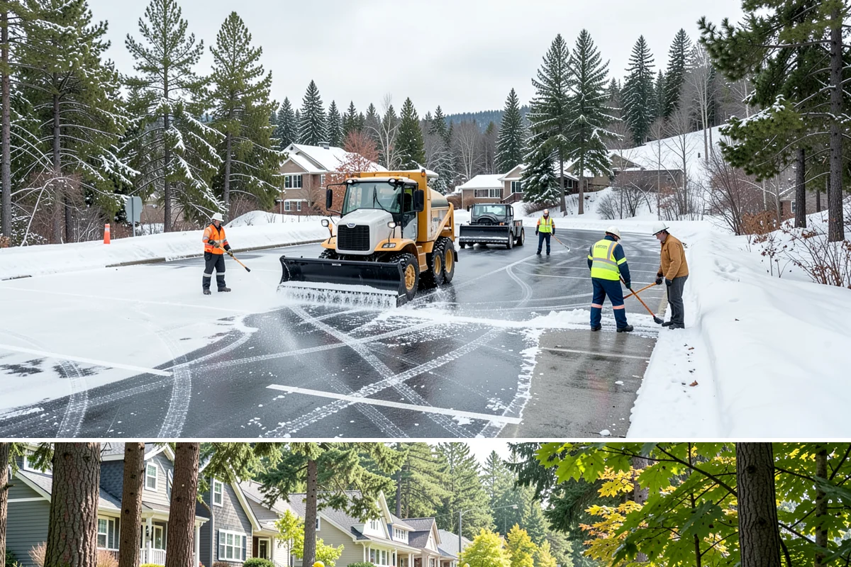 Condominium Snow Removal in Normandy Park, King County, WA - Condominium properties face the greatest ice risk during January's longest, coldest nights when shaded surfaces never fully thaw.