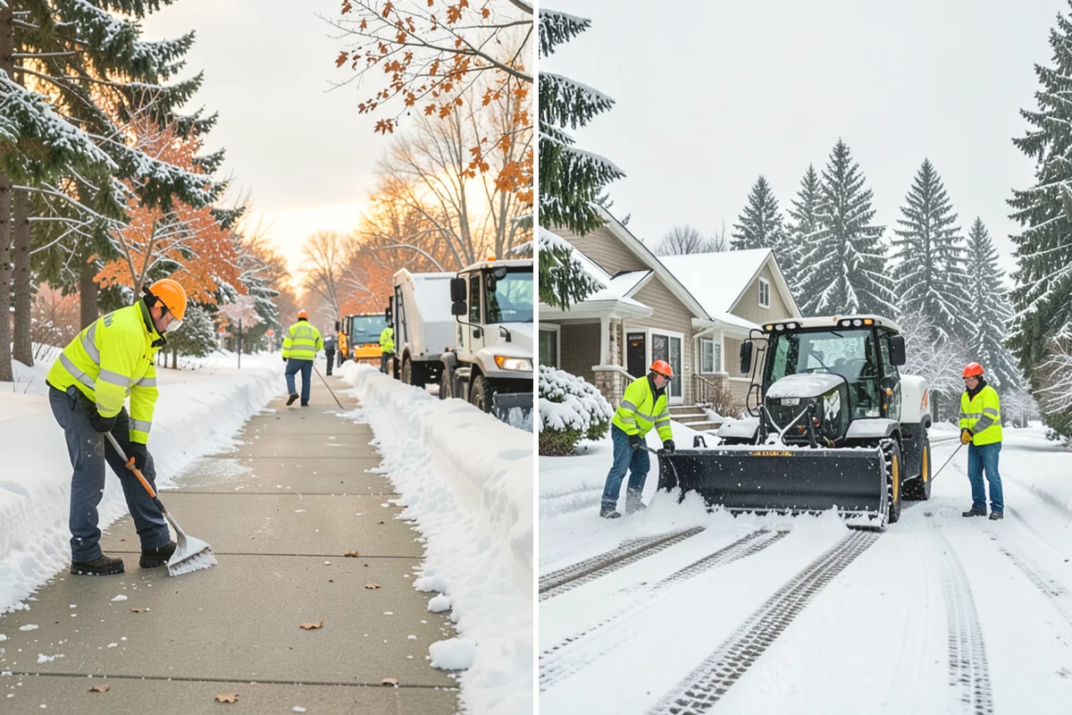 Condominium Snow Removal in Oak Harbor, Island County, WA - Identify owner parking, guest stalls, and covered ramp areas