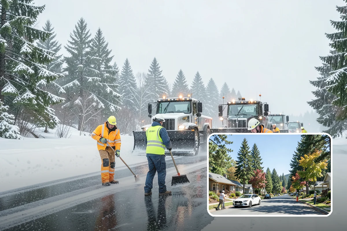 Condominium Snow Removal in Orting, Pierce County, WA - Clear shared entrances and covered ramp approaches