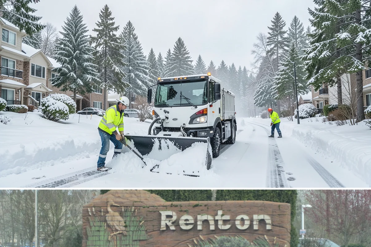 Condominium Snow Removal in Renton, King County, WA - Condominium properties face the greatest ice risk during January's longest, coldest nights when shaded surfaces never fully thaw.