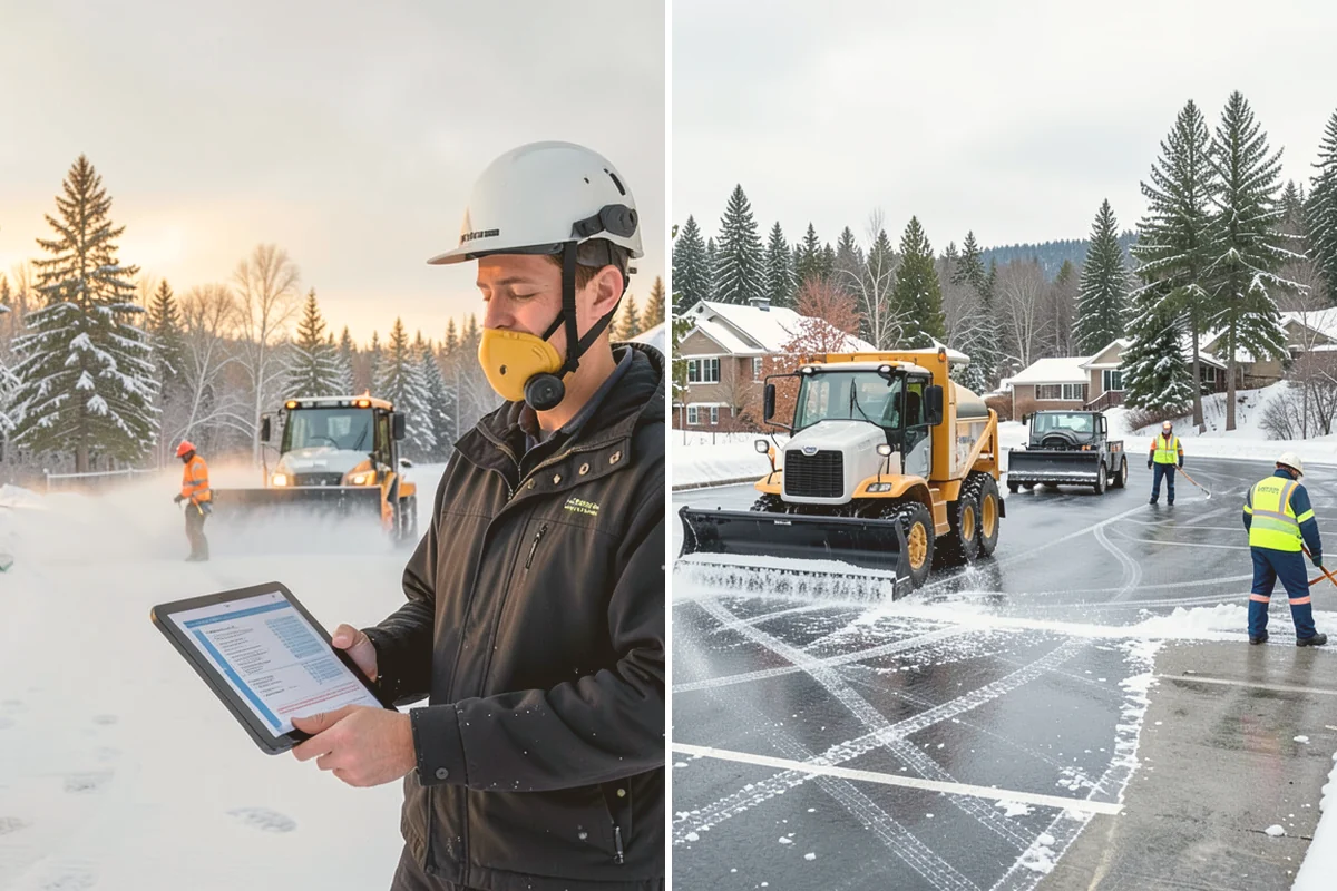 Condominium Snow Removal in Sammamish, King County, WA - Identify owner parking, guest stalls, and covered ramp areas