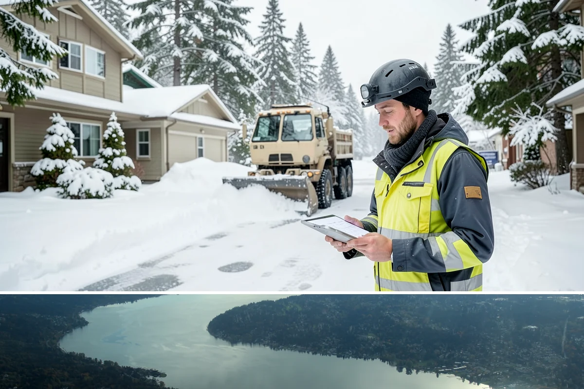 Condominium Snow Removal in Sammamish, King County, WA - Condominium properties face the greatest ice risk during January's longest, coldest nights when shaded surfaces never fully thaw.