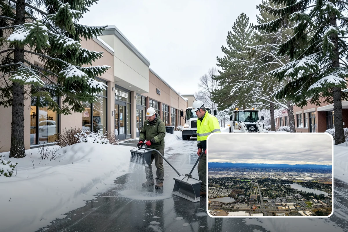 Condominium Snow Removal in SeaTac, King County, WA - Clear shared entrances and covered ramp approaches