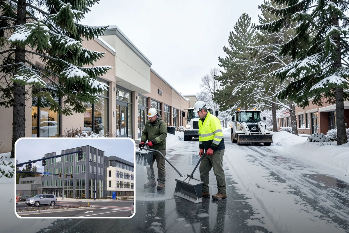 Condominium Snow Removal in Shoreline, King County, WA - Clear shared entrances and covered ramp approaches