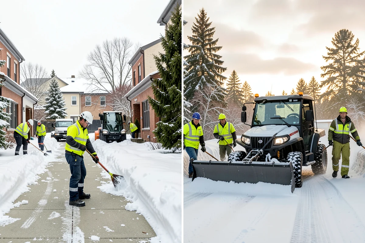 Condominium Snow Removal in Shoreline, King County, WA - Identify owner parking, guest stalls, and covered ramp areas