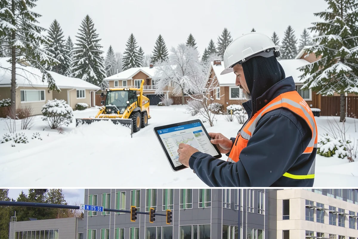 Condominium Snow Removal in Shoreline, King County, WA - Condominium properties face the greatest ice risk during January's longest, coldest nights when shaded surfaces never fully thaw.