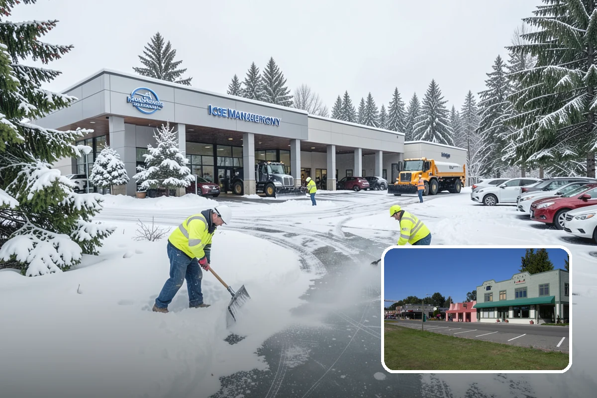 Condominium Snow Removal in Snoqualmie, King County, WA - Clear shared entrances and covered ramp approaches