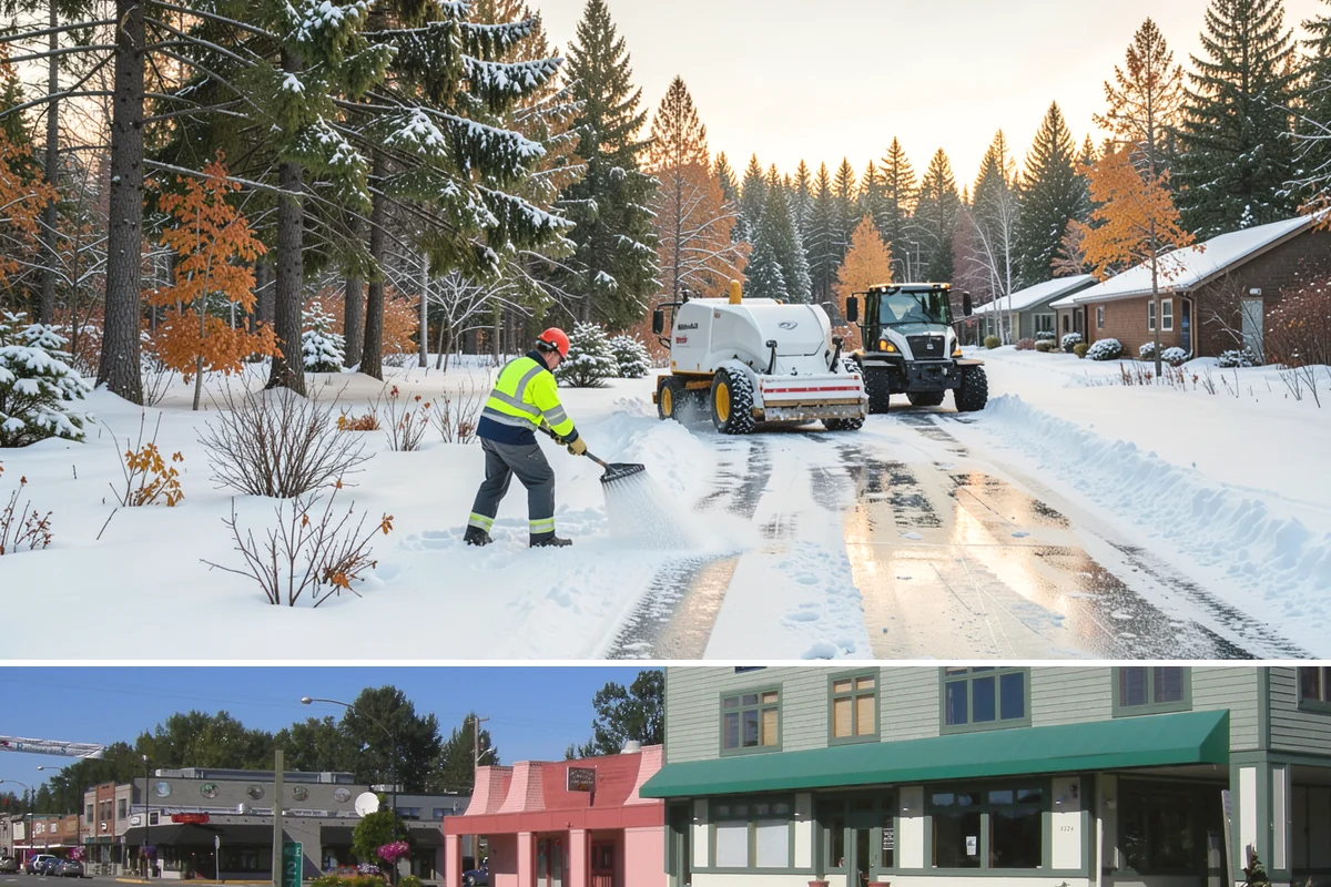 Condominium Snow Removal in Snoqualmie, King County, WA - Condominium properties face the greatest ice risk during January's longest, coldest nights when shaded surfaces never fully thaw.