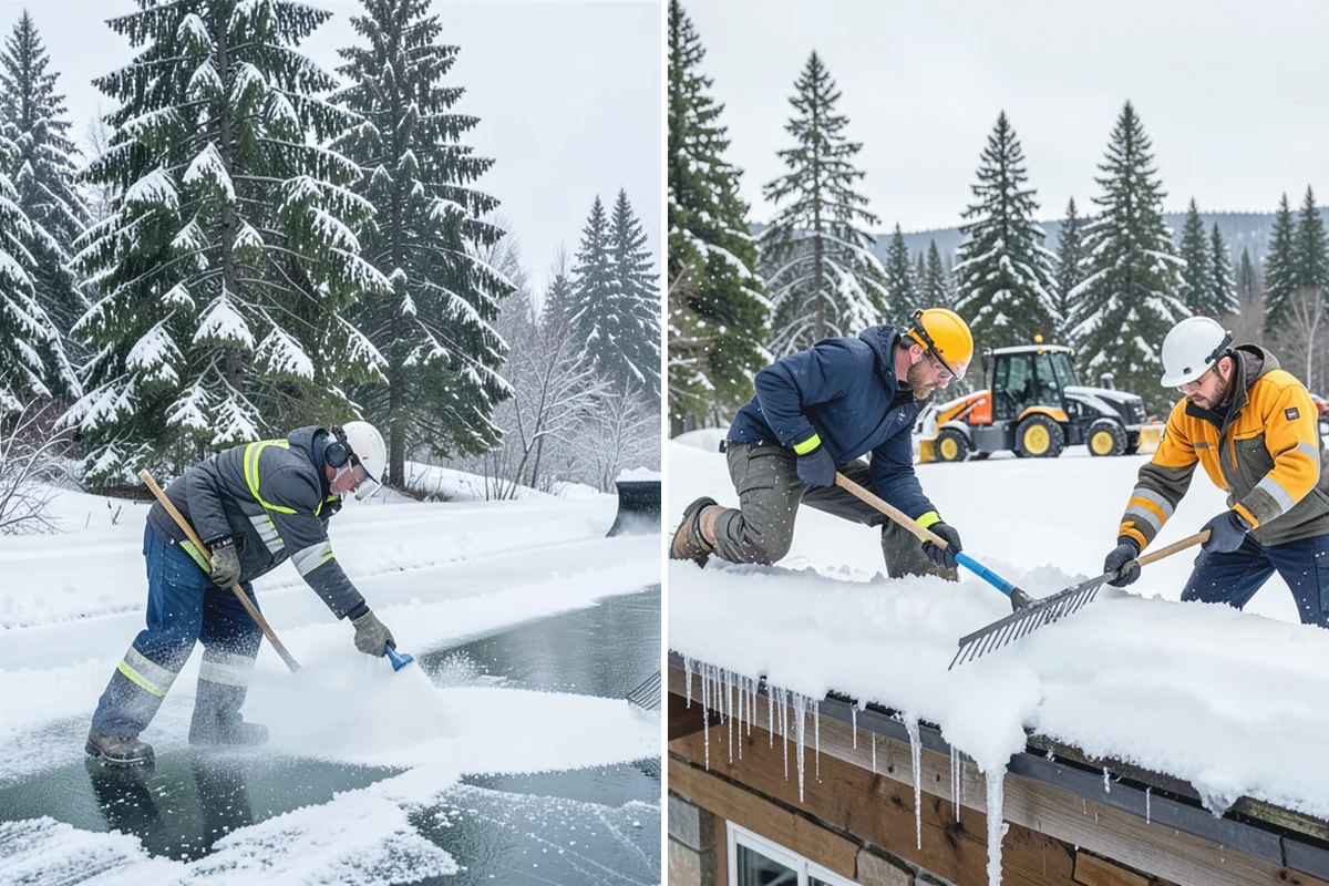 Condominium Snow Removal in South Prairie, Pierce County, WA - Identify owner parking, guest stalls, and covered ramp areas