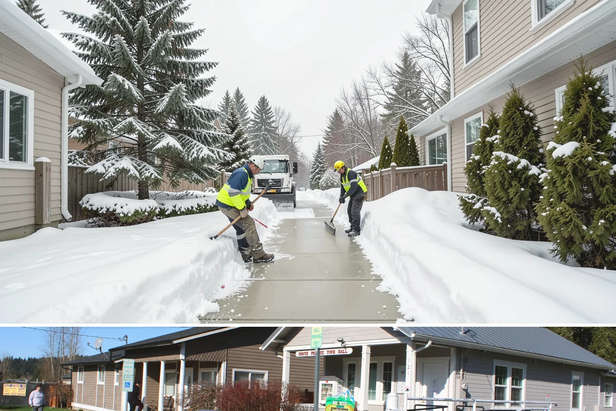 Condominium Snow Removal in South Prairie, Pierce County, WA - Condominium properties face the greatest ice risk during January's longest, coldest nights when shaded surfaces never fully thaw.