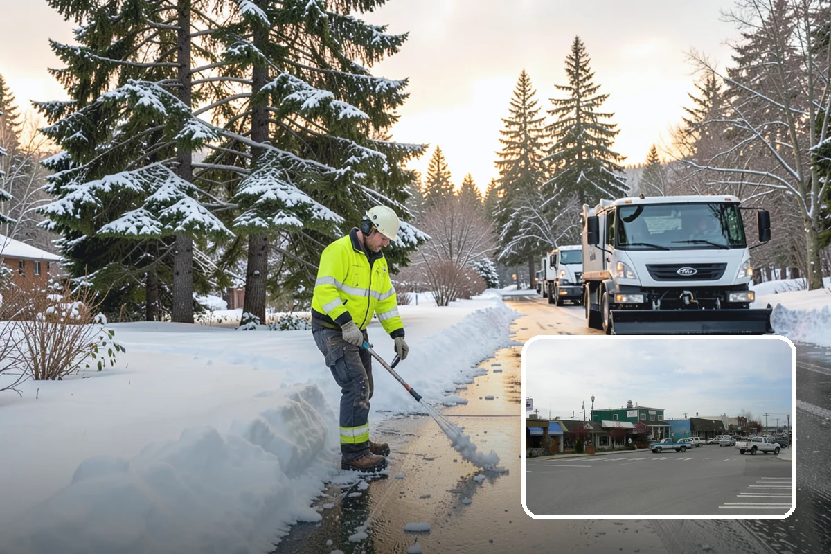 Condominium Snow Removal in Stanwood, Snohomish County, WA - Clear shared entrances and covered ramp approaches