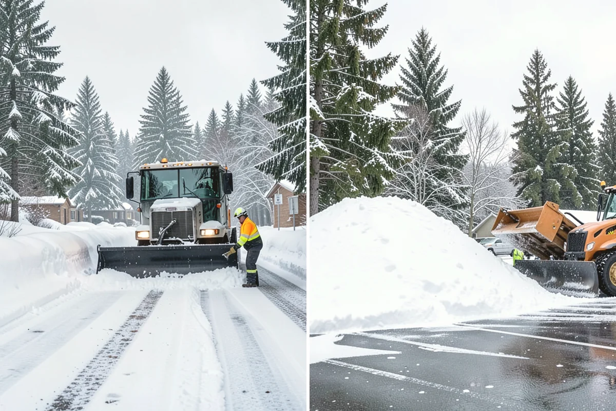 Condominium Snow Removal in University Place, Pierce County, WA - Identify owner parking, guest stalls, and covered ramp areas