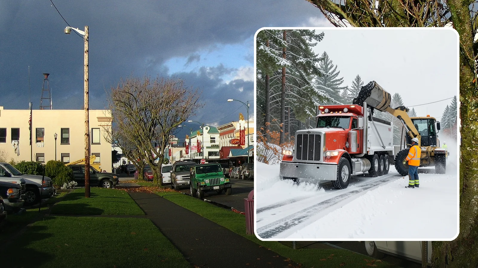 Construction Site Snow Removal in Arlington, Snohomish County, WA - We keep active Western Washington job sites open by clearing access roads, staging areas, and material yards so winter weather...