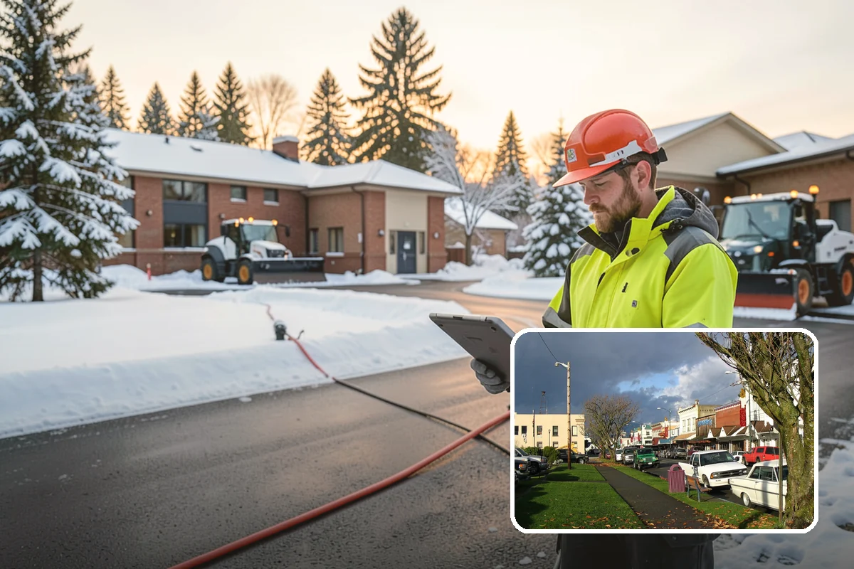 Construction Site Snow Removal in Arlington, Snohomish County, WA - Keeps trades and inspections on schedule despite winter weather