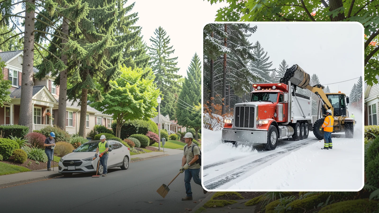 Construction Site Snow Removal in Beaux Arts Village, King County, WA - We keep active Western Washington job sites open by clearing access roads, staging areas, and material yards so winter weather...