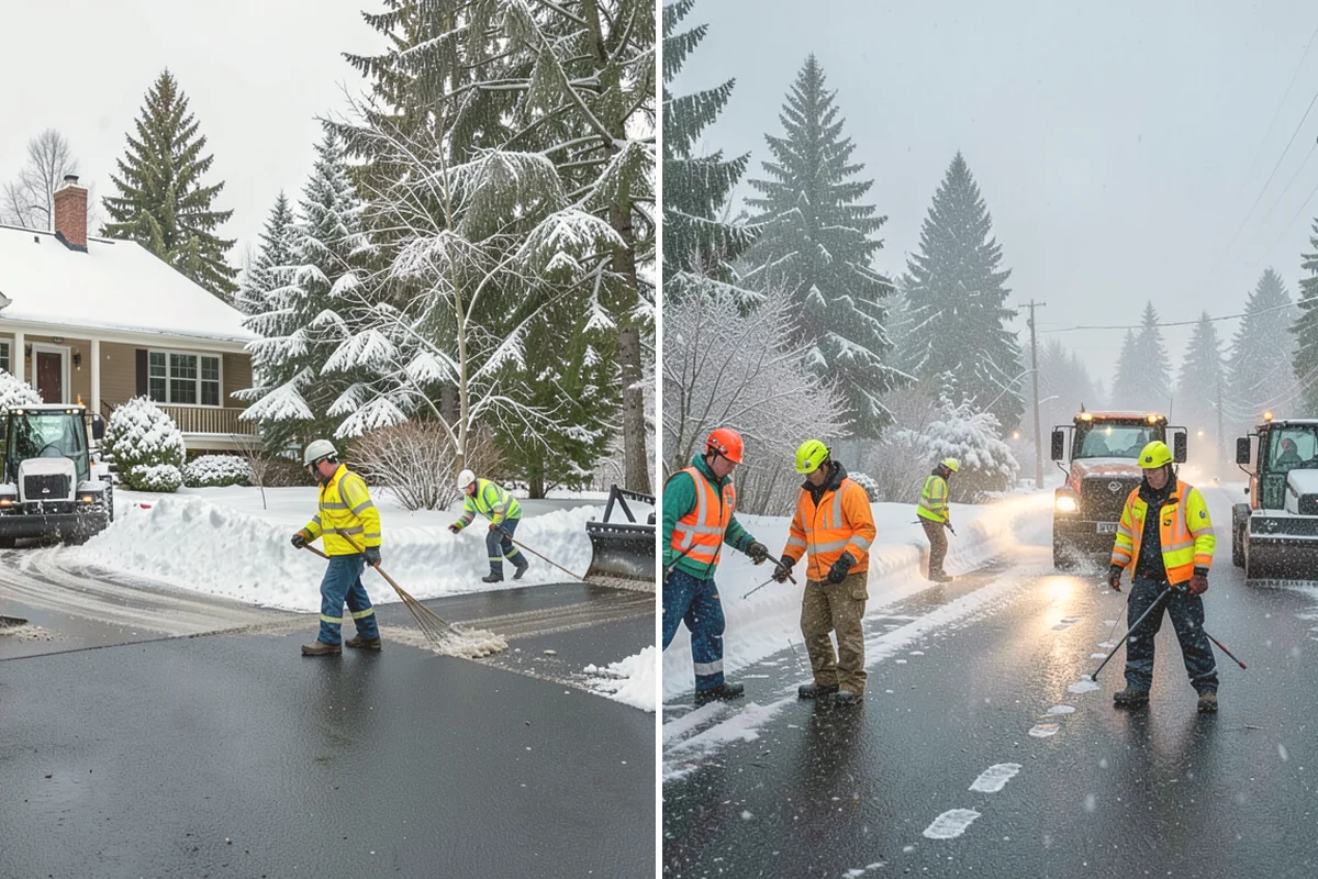 Construction Site Snow Removal in Bothell, King County, WA - Walk the site plan to identify access roads, staging, and hazards