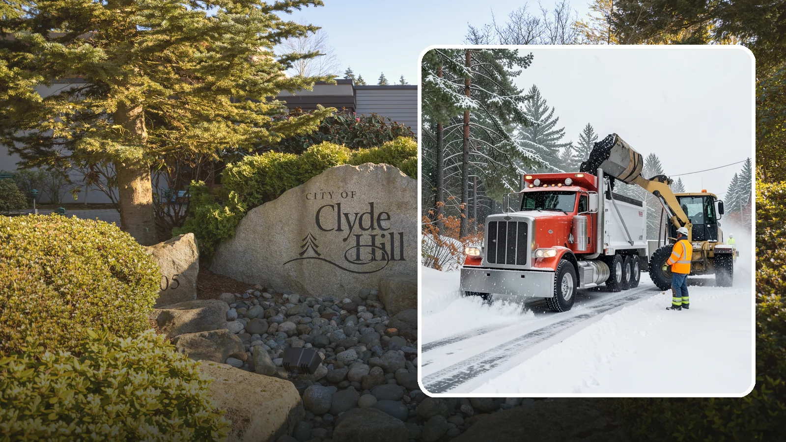 Construction Site Snow Removal in Clyde Hill, King County, WA - We keep active Western Washington job sites open by clearing access roads, staging areas, and material yards so winter weather...