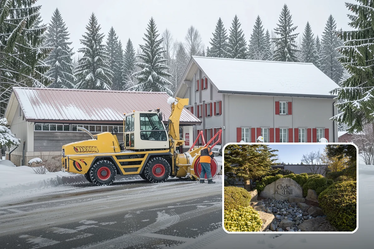Construction Site Snow Removal in Clyde Hill, King County, WA - Keeps trades and inspections on schedule despite winter weather