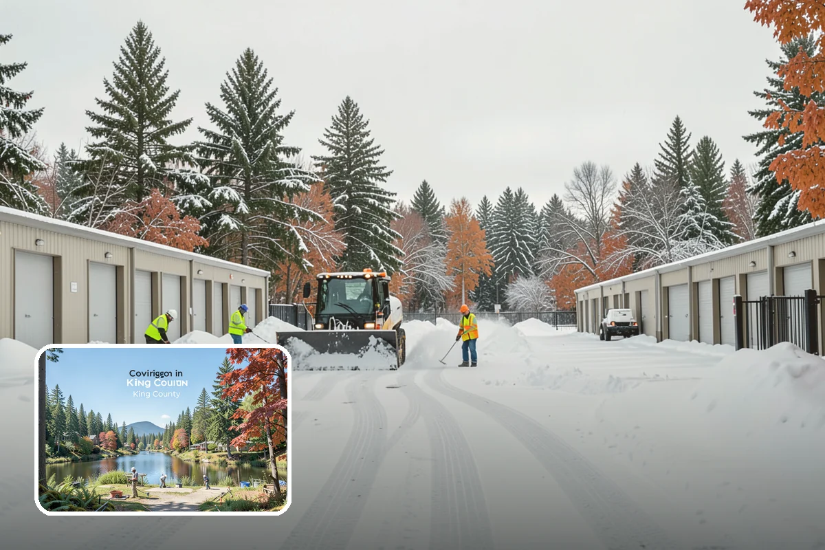 Construction Site Snow Removal in Covington, King County, WA - Keeps trades and inspections on schedule despite winter weather