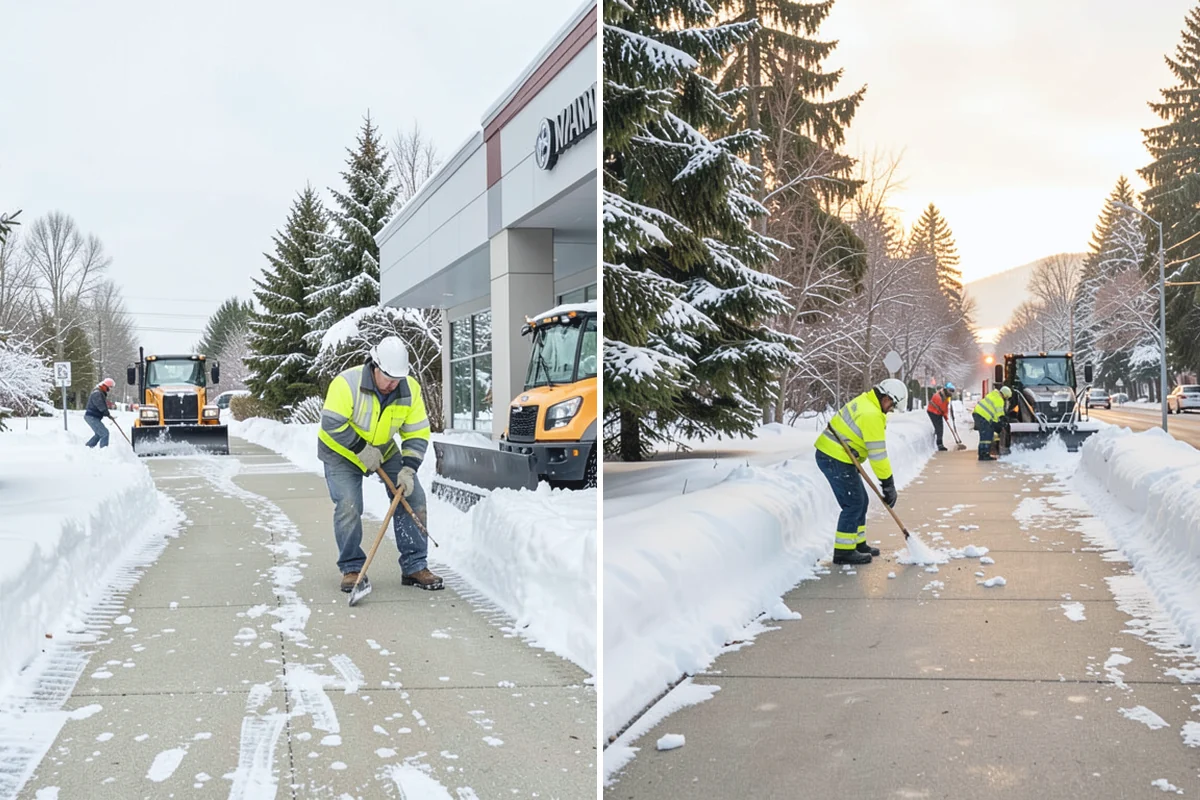 Construction Site Snow Removal in Des Moines, King County, WA - Walk the site plan to identify access roads, staging, and hazards