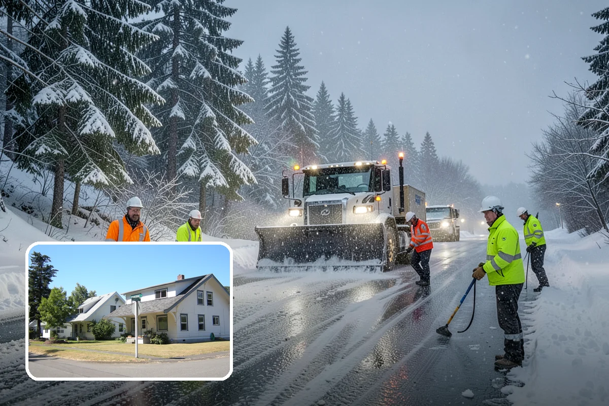 Construction Site Snow Removal in DuPont, Pierce County, WA - Keeps trades and inspections on schedule despite winter weather
