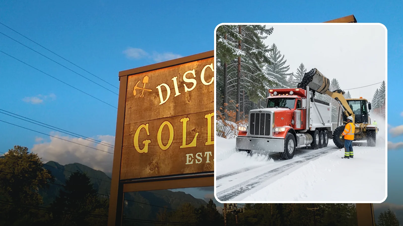 Construction Site Snow Removal in Gold Bar, Snohomish County, WA - We keep active Western Washington job sites open by clearing access roads, staging areas, and material yards so winter weather...