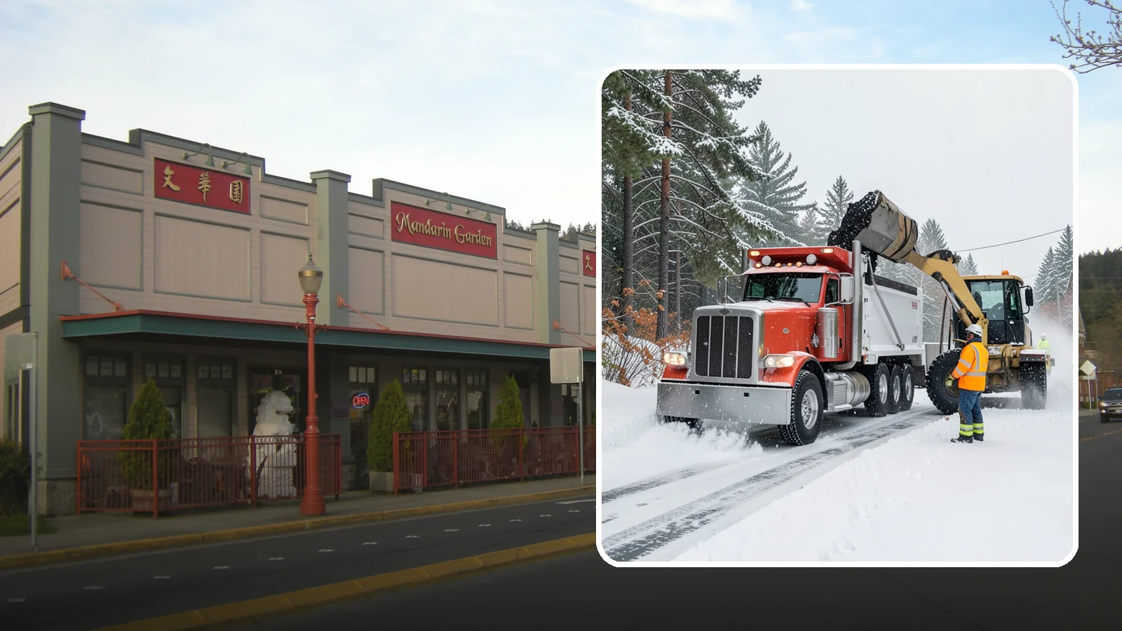 Construction Site Snow Removal in Issaquah, King County, WA - We keep active Western Washington job sites open by clearing access roads, staging areas, and material yards so winter weather...