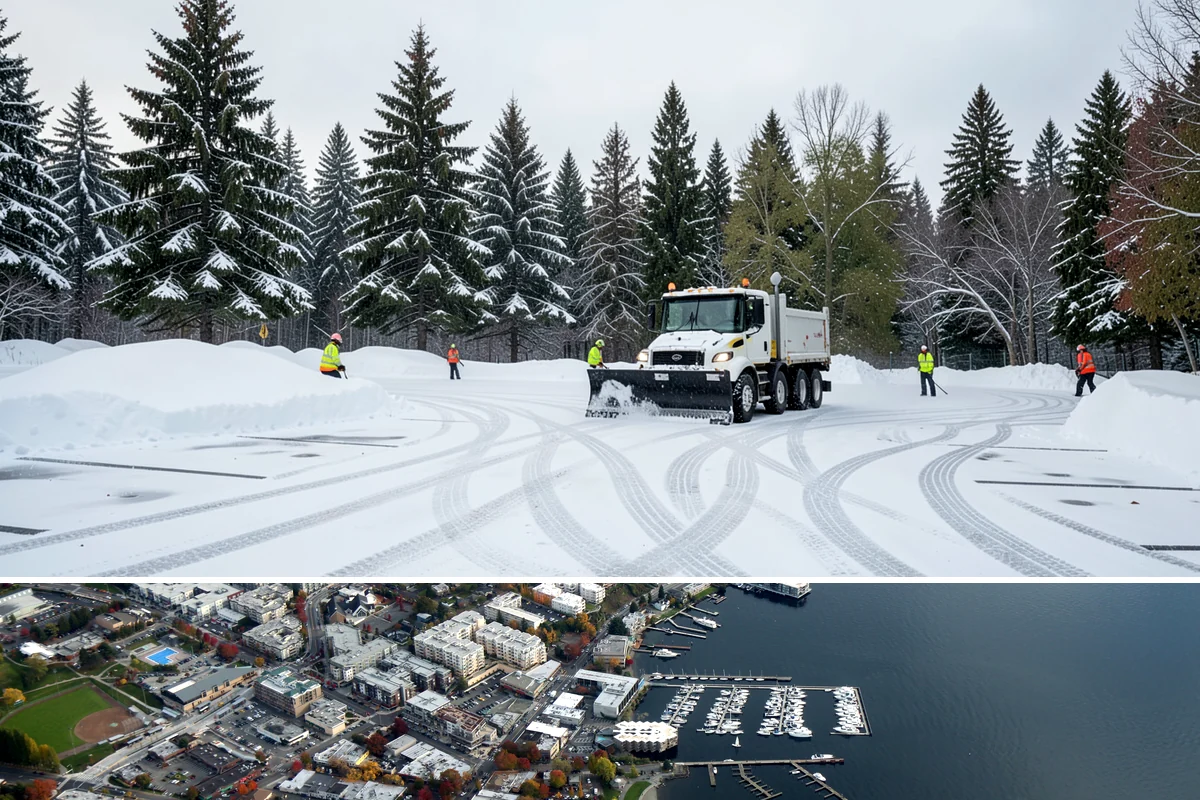 Construction Site Snow Removal in Kirkland, King County, WA - Arrange site coverage before the November-to-March window so your winter phases stay on track through every cold snap.