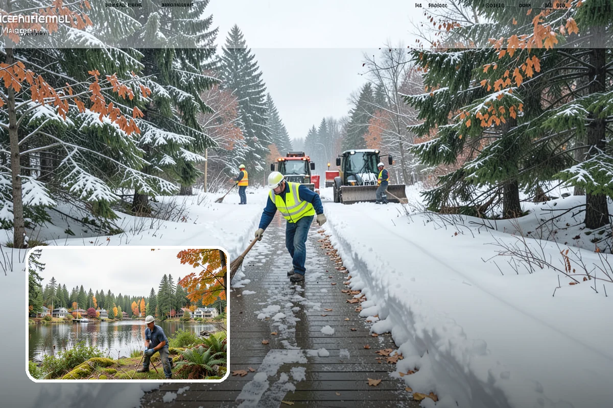 Construction Site Snow Removal in La Conner, Skagit County, WA - Keeps trades and inspections on schedule despite winter weather