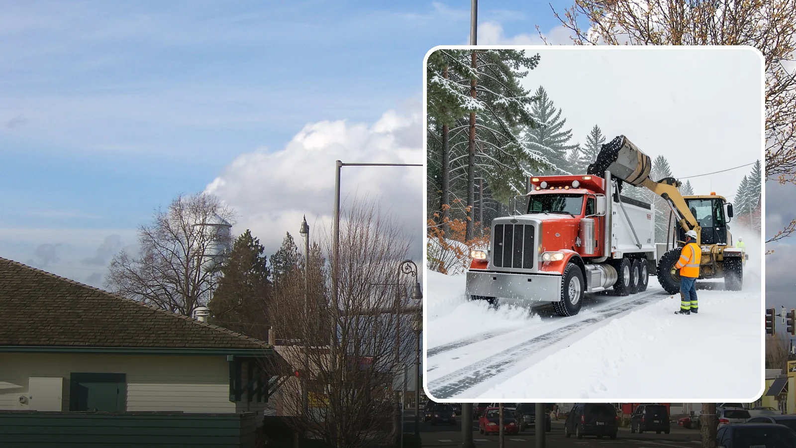 Construction Site Snow Removal in Marysville, Snohomish County, WA - We keep active Western Washington job sites open by clearing access roads, staging areas, and material yards so winter weather...