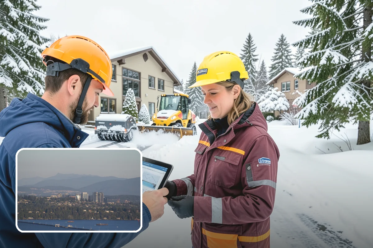 Construction Site Snow Removal in Medina, King County, WA - Keeps trades and inspections on schedule despite winter weather