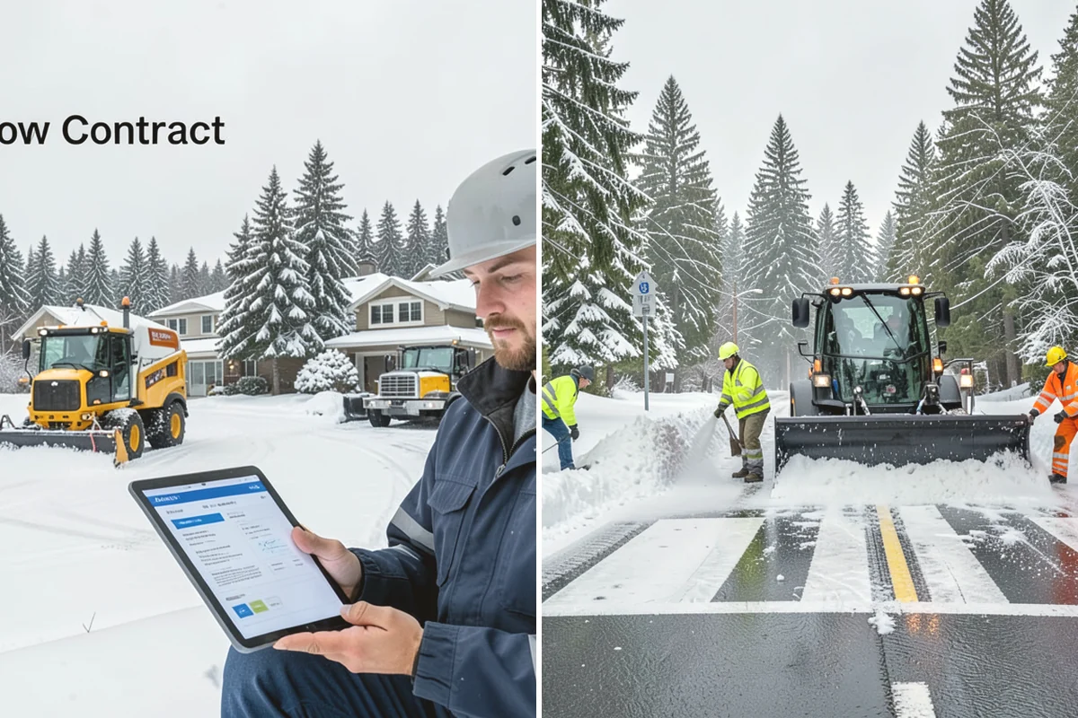 Construction Site Snow Removal in Mercer Island, King County, WA - Walk the site plan to identify access roads, staging, and hazards