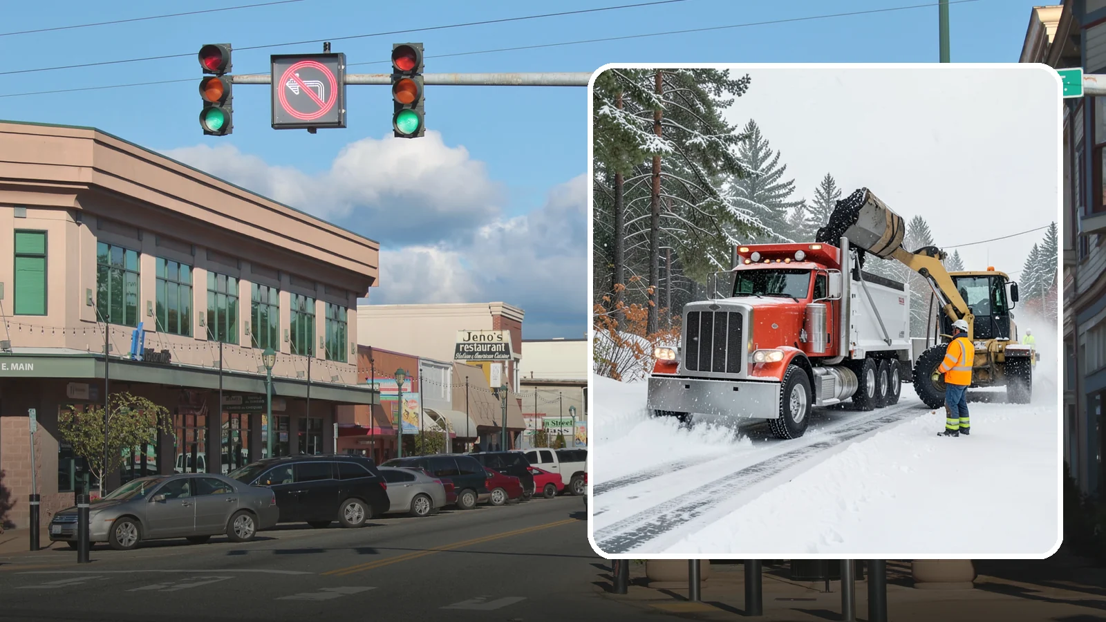 Construction Site Snow Removal in Monroe, Snohomish County, WA - We keep active Western Washington job sites open by clearing access roads, staging areas, and material yards so winter weather...