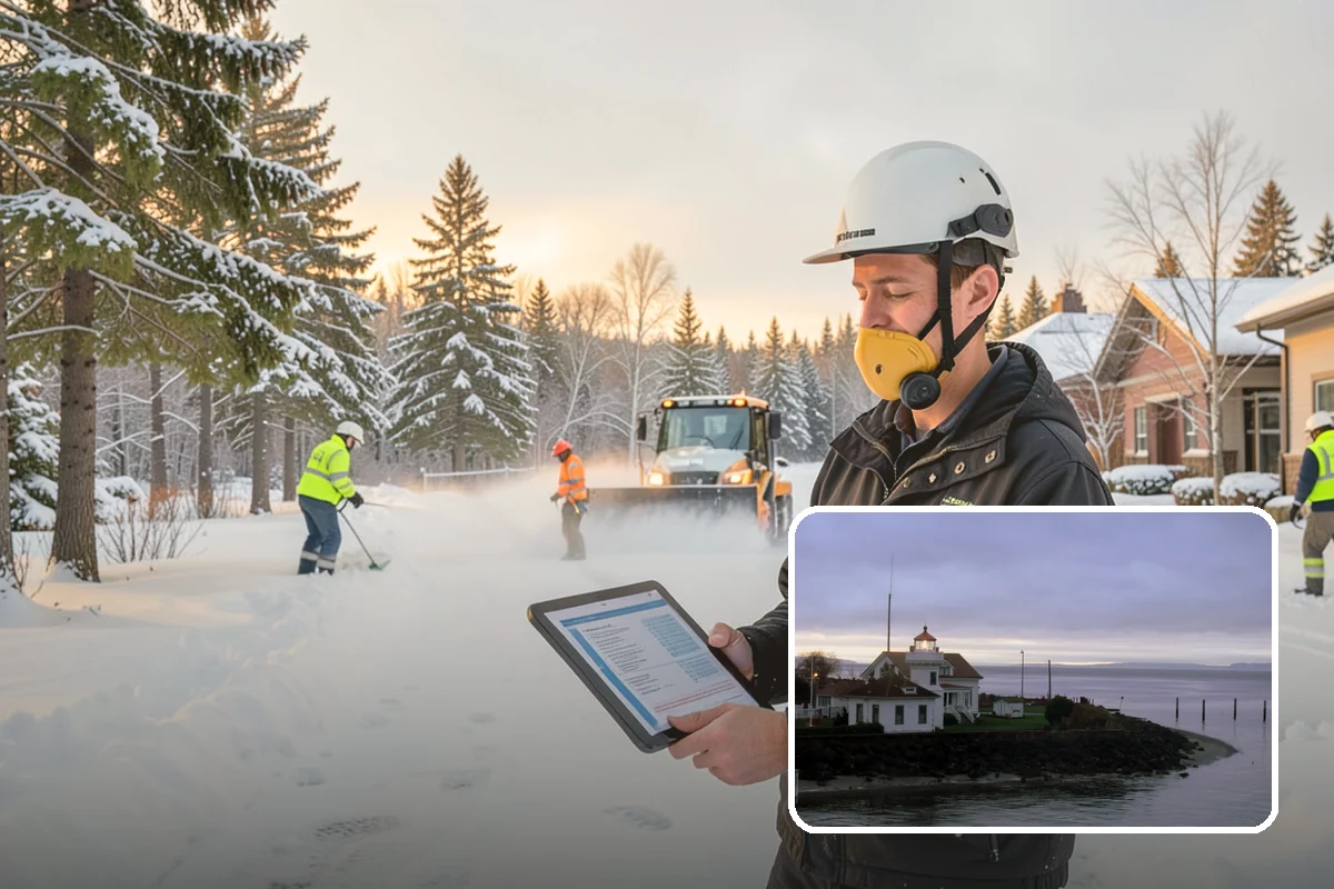 Construction Site Snow Removal in Mukilteo, Snohomish County, WA - Keeps trades and inspections on schedule despite winter weather