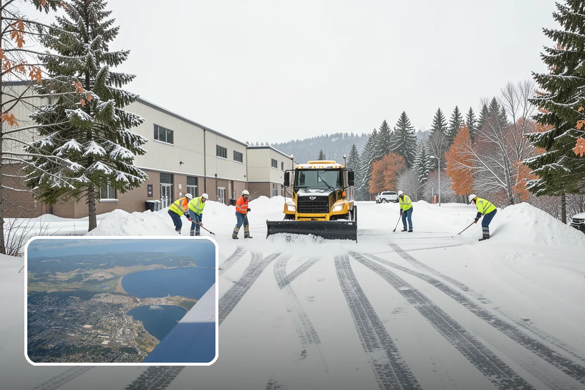 Construction Site Snow Removal in Oak Harbor, Island County, WA - Keeps trades and inspections on schedule despite winter weather