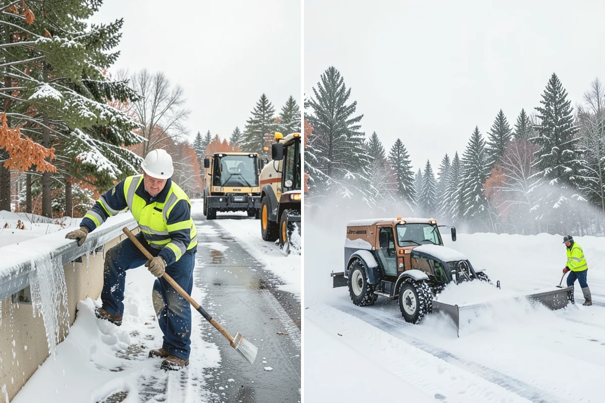Construction Site Snow Removal in Oak Harbor, Island County, WA - Walk the site plan to identify access roads, staging, and hazards