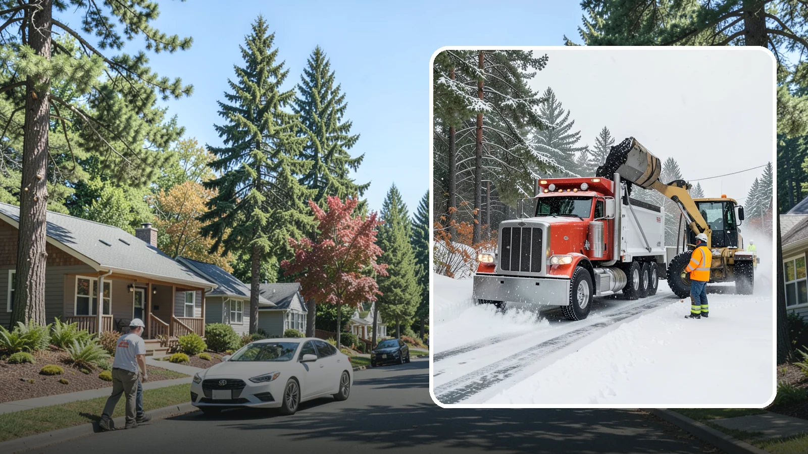 Construction Site Snow Removal in Orting, Pierce County, WA - We keep active Western Washington job sites open by clearing access roads, staging areas, and material yards so winter weather...
