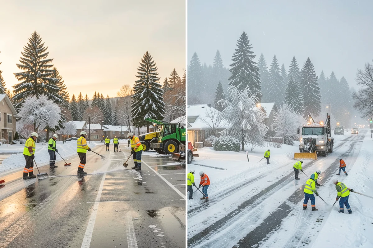 Construction Site Snow Removal in Orting, Pierce County, WA - Walk the site plan to identify access roads, staging, and hazards