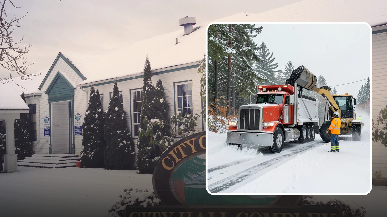 Construction Site Snow Removal in Pacific, King County, WA - We keep active Western Washington job sites open by clearing access roads, staging areas, and material yards so winter weather...