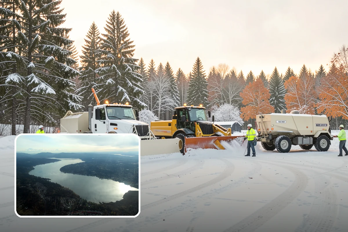 Construction Site Snow Removal in Sammamish, King County, WA - Keeps trades and inspections on schedule despite winter weather