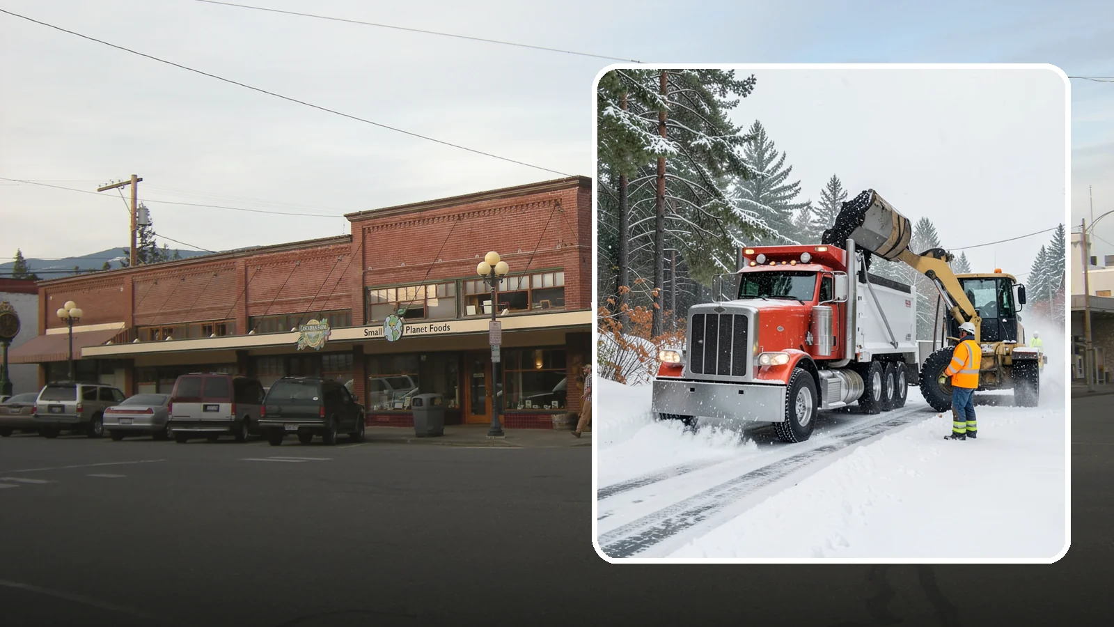 Construction Site Snow Removal in Sedro-Woolley, Skagit County, WA - We keep active Western Washington job sites open by clearing access roads, staging areas, and material yards so winter weather...
