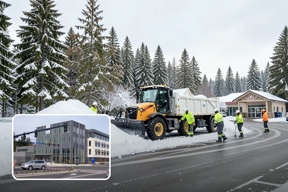 Construction Site Snow Removal in Shoreline, King County, WA - Keeps trades and inspections on schedule despite winter weather