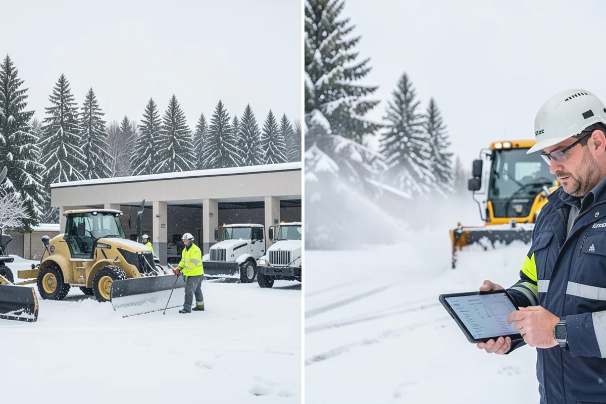 Construction Site Snow Removal in Woodinville, King County, WA - Walk the site plan to identify access roads, staging, and hazards