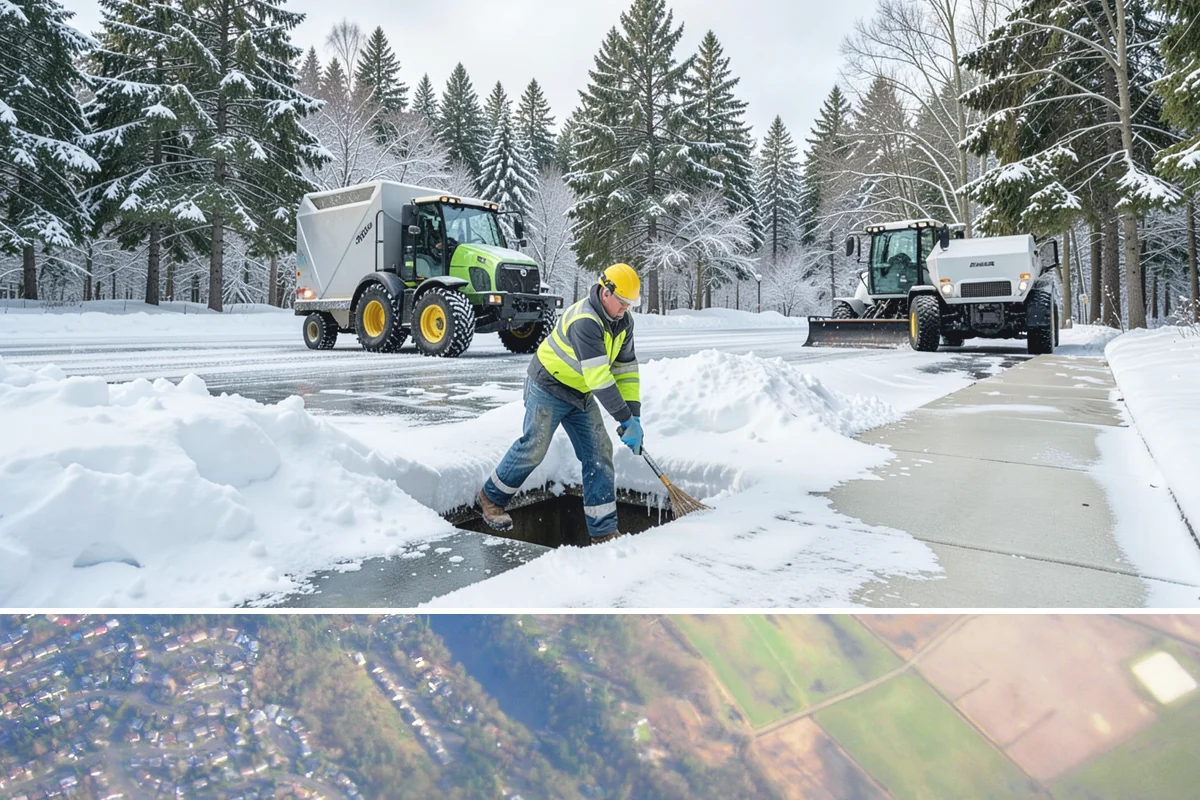 Corporate Campus Snow Removal in Algona, King County, WA - Campus demand runs December through February, with foothill locations sometimes needing March coverage.