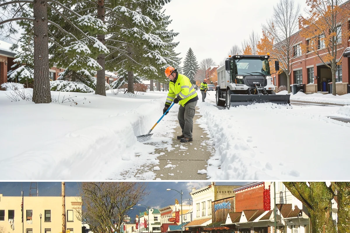 Corporate Campus Snow Removal in Arlington, Snohomish County, WA - Campus demand runs December through February, with foothill locations sometimes needing March coverage.