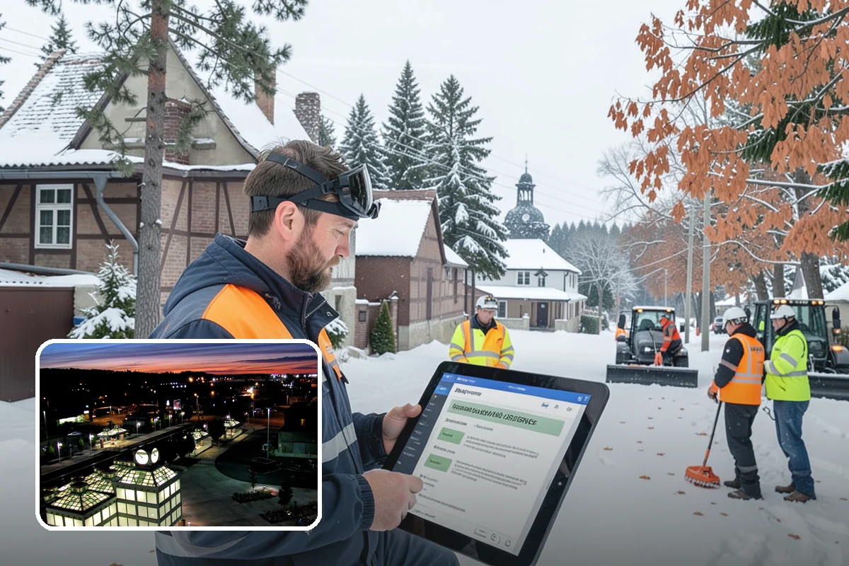 Corporate Campus Snow Removal in Auburn, King County, WA - Internal roads and garage ramps prioritized