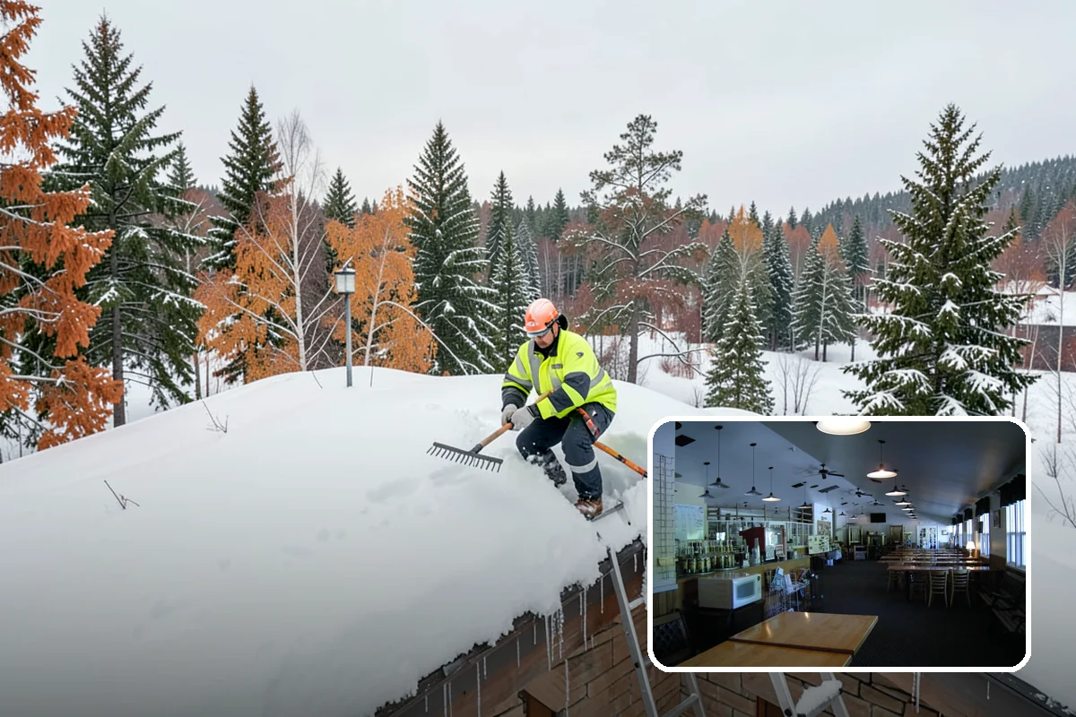Corporate Campus Snow Removal in Black Diamond, King County, WA - Internal roads and garage ramps prioritized