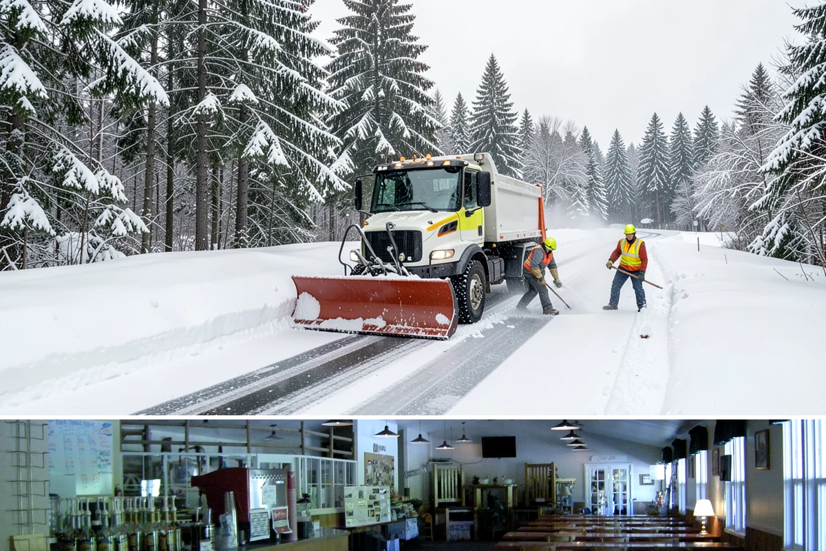 Corporate Campus Snow Removal in Black Diamond, King County, WA - Campus demand runs December through February, with foothill locations sometimes needing March coverage.